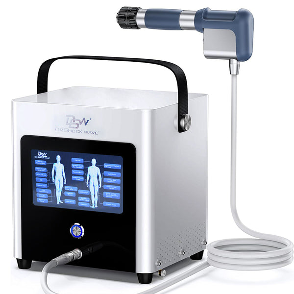 Shockwave Therapy Machine Extracorporeal Shock Wave Equipment Pain Relief for Muscles and Joints, Full Metal Handle for Stable Energy Output, Safe and Easy to Use SW30