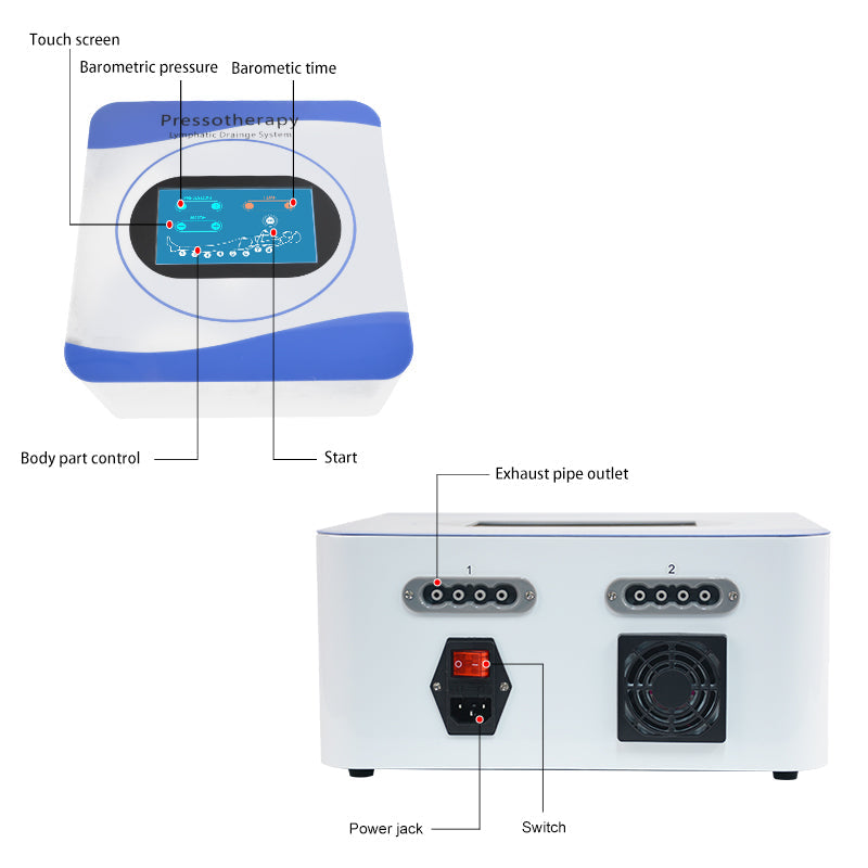 Profesional Infrared heat Pressotherapie presoterapia boot pressotherapy drainage lymphatic detox machine