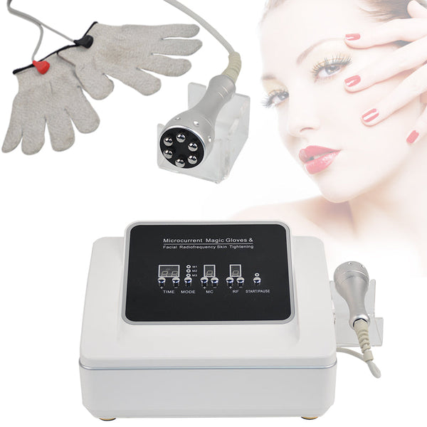 2in1 microcurrent magic gloves microcurrent facial face lift machine