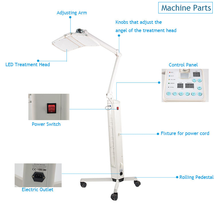 4 colors PDT Led light therapy machine led light machine red light therapy machine facial ageing wrinkle removal