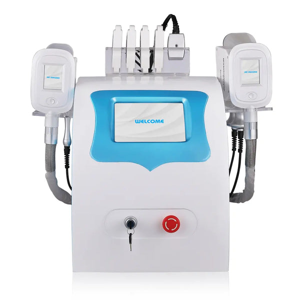 Summer Promotion kryolipolyse 6 in 1 Cryo cool max freeze cryoskin lipolysis Frozen Fat Laser Radiofrequency Cavitation vacuum