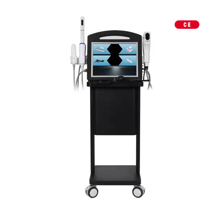 korea mini portable hifu face lifting machine smas facial y corporal hifu skin tightening medical hifu4d 7d promotion trolley