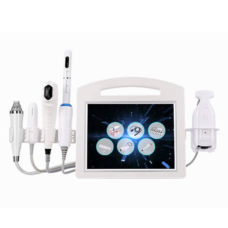 6 in 1 Hifu machine hifu vaginal tightening eye/neck/face lift korea body slimming fat removal machine rf microneedling