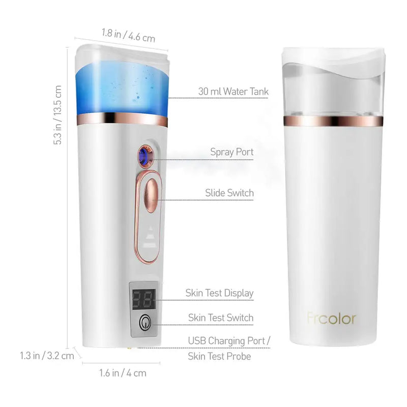 Portable Nano Mist Sprayer Mini 38ml Nano Mister USB Hand Facial Face Body Steamer Moisturizing Skin Care Humidifier