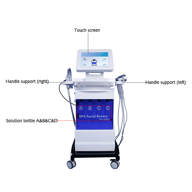 Newest Hydra Hydrodermabrasion RF Bio Lift Spa 8 in 1 Microdermabrasion Machine