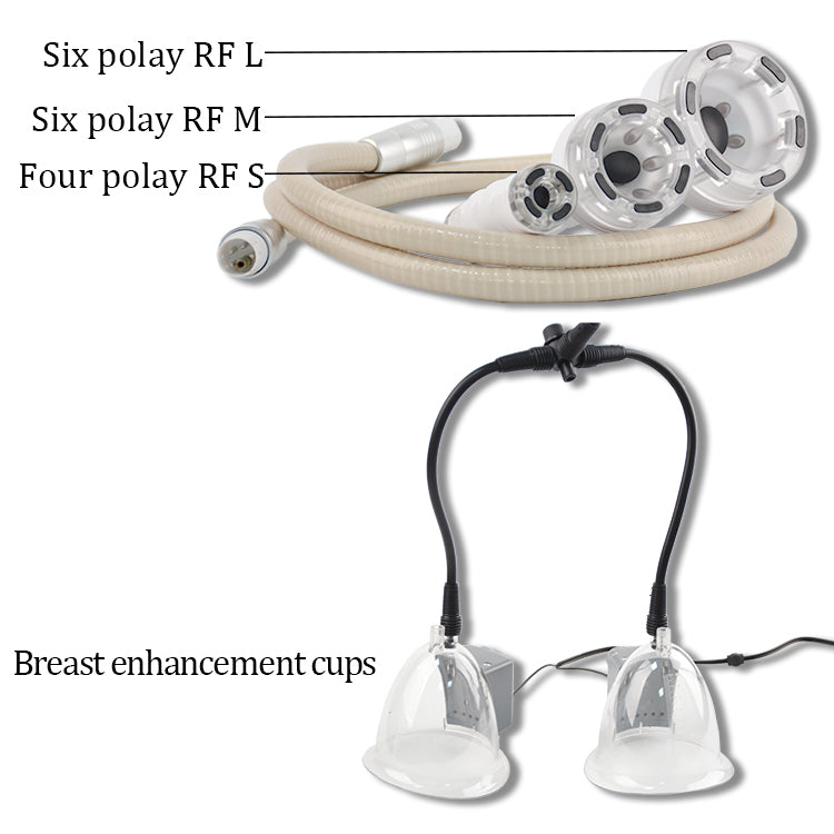 6 in 1 multifunctional 40khz cavitation RF equipment weight loss butt vacuum machine butt cupping machine breast lifting machine