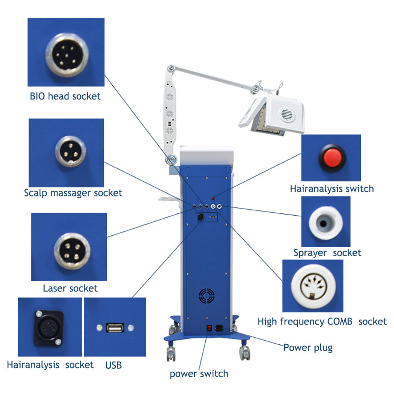 Regaine hair regrowth helmet laser treatment alopecia injection spray derma machine for hair regrowth products solution