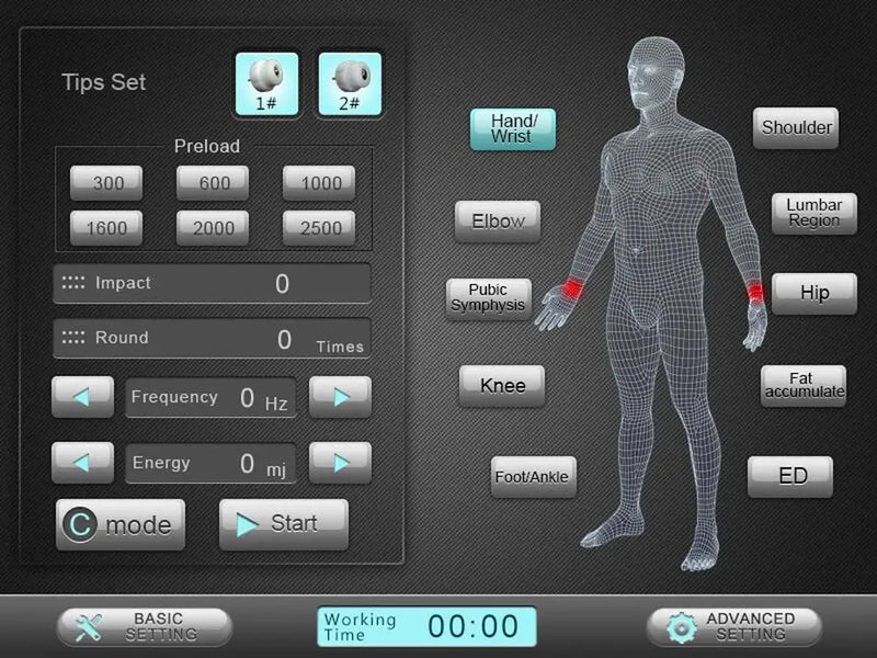 Eswt Shockwave Equipment Physiotherapy Low Frequency Device For Ed Therapy