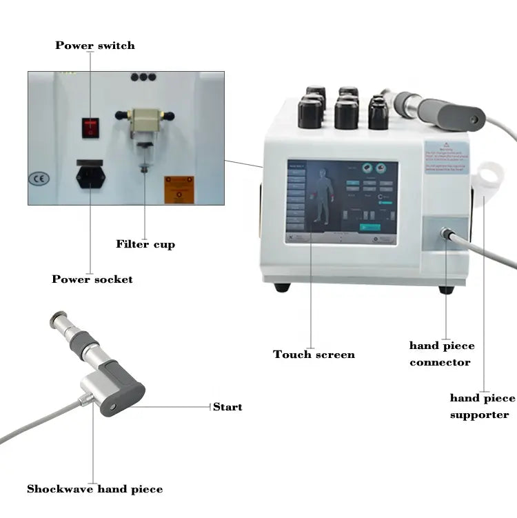 Physiotherapy pneumatic ballistic therapy equipment leg massager machine high potential therapy device Sw9S pain relief ED treat