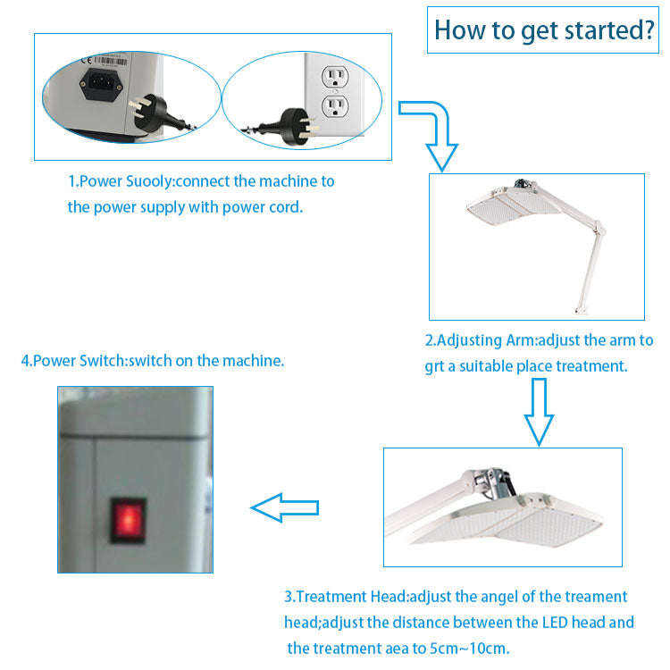 4 colors PDT Led light therapy machine led light machine red light therapy machine facial ageing wrinkle removal