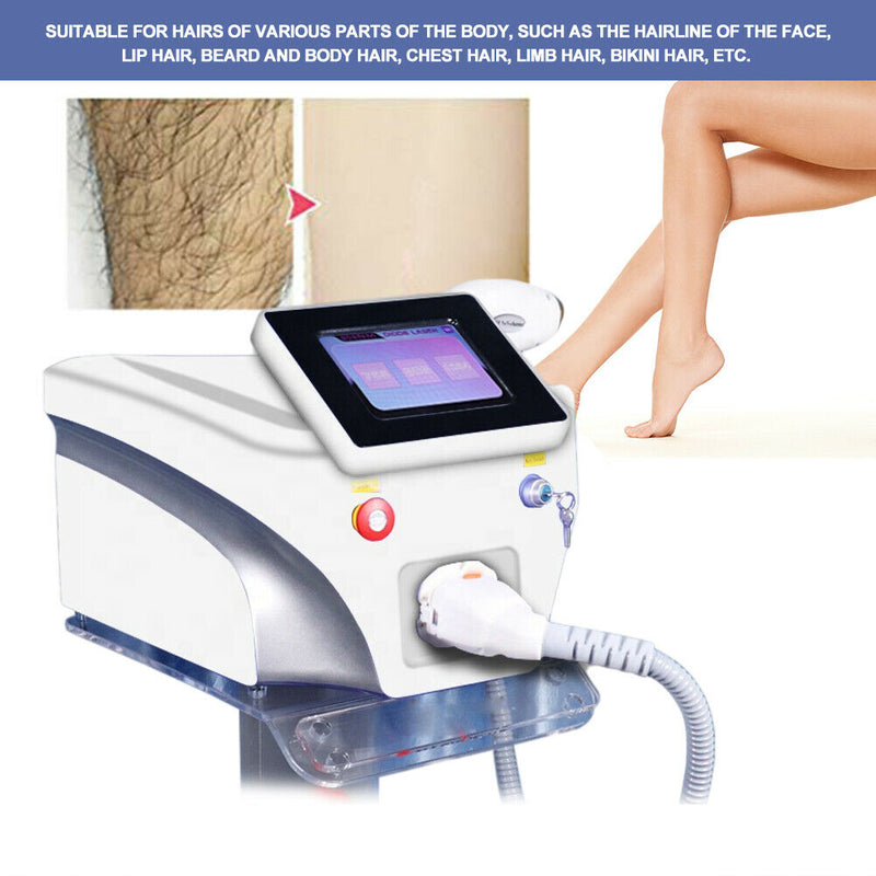 600W 808nm 1064nm 755nm Diode Laser Hair Removal Machine Body Skin Whitening