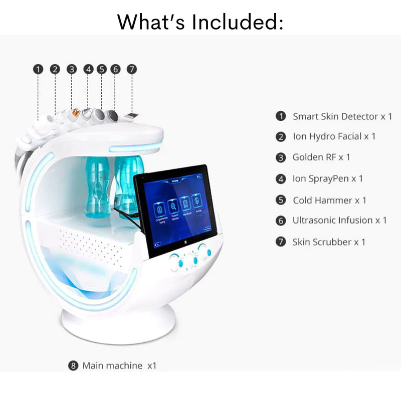 7 in 1 Intelligent Skin Analyzer Hydrafacial Machine