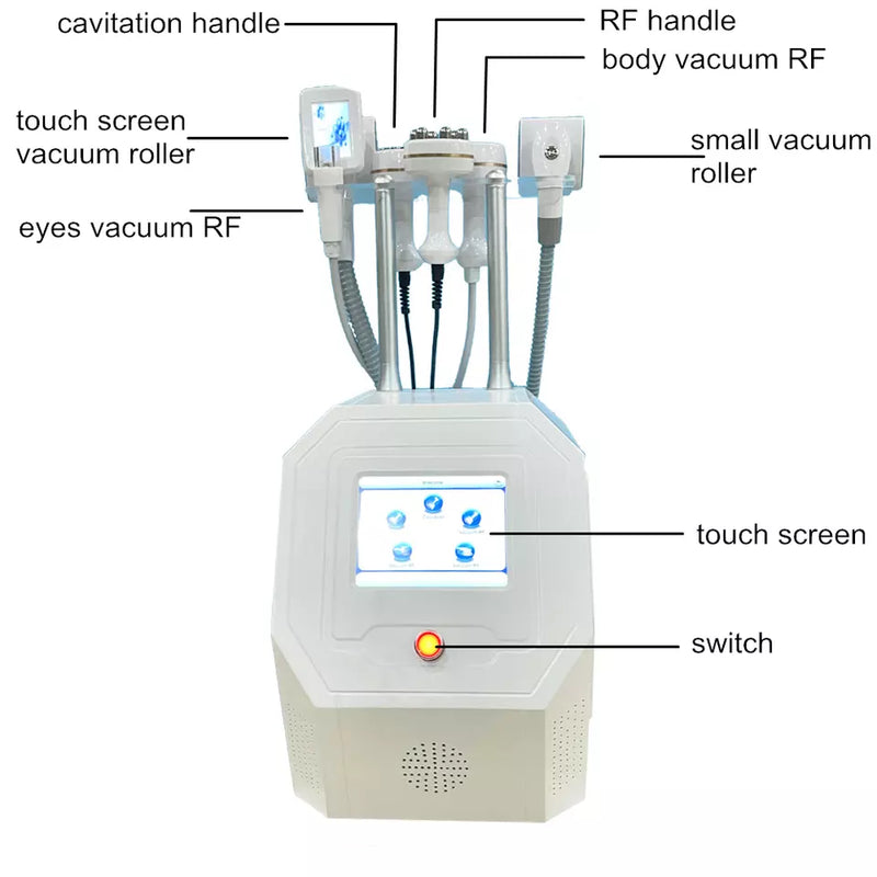 Newest vacuum multi chape cavitation technology rf vacuum roller with photon light body building massage slimming machine