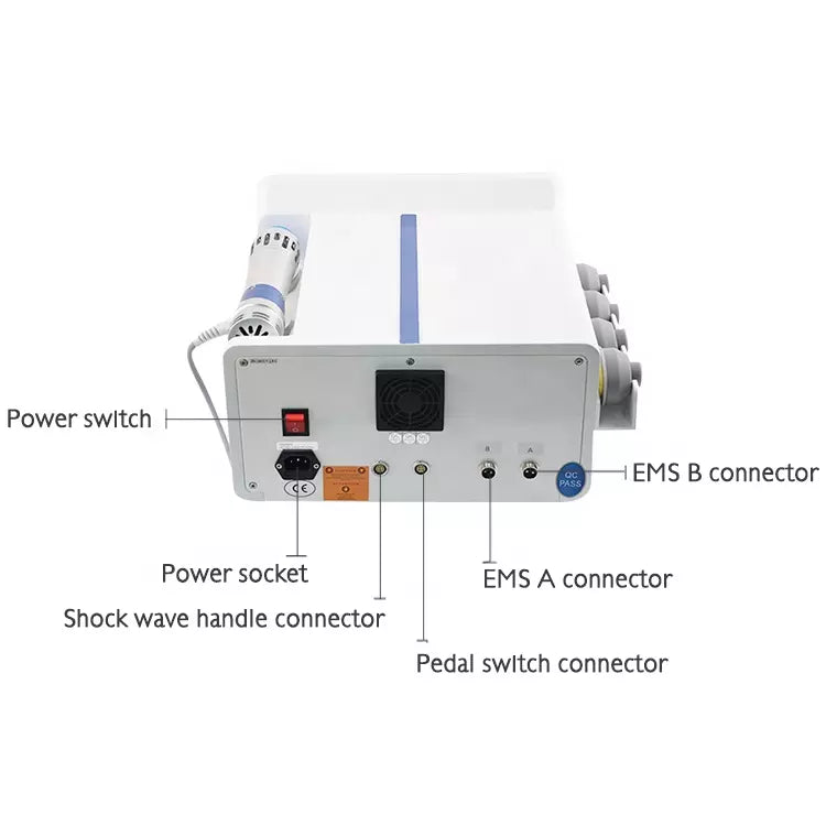 Radial focused shockwave therapy machine gainswave EMS body massage pain relief device ondas de choque focales for ed