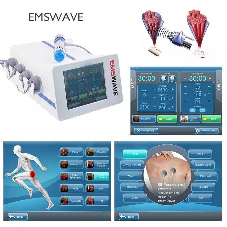 Radial focused shockwave therapy machine gainswave EMS body massage pain relief device ondas de choque focales for ed