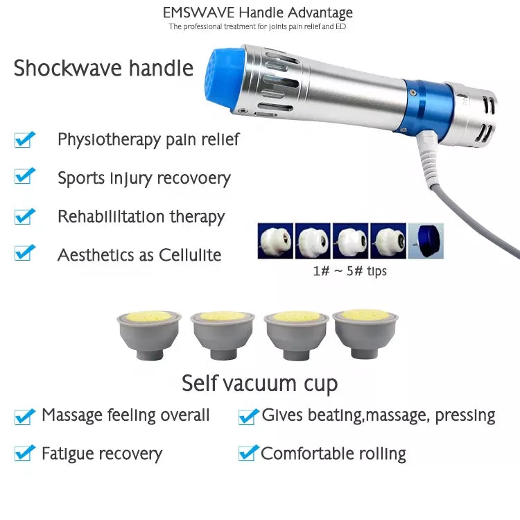 Radial focused shockwave therapy machine gainswave EMS body massage pain relief device ondas de choque focales for ed