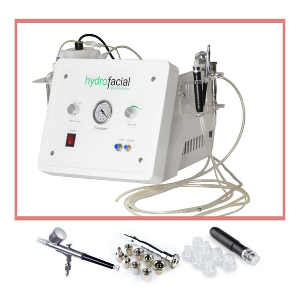 Microderbrasion Hydro Facial Dermabrasio Water Jet peel Salon tools 3in1 Machine