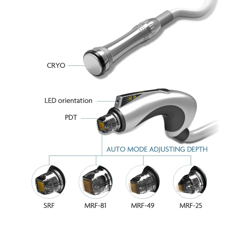 Microneedling gerat secret rf vivace Anti aging phototherapy pdt led light facial rf fractional microneeling microneedle machine