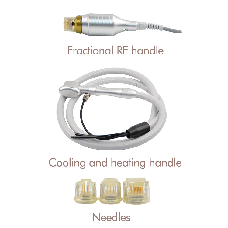 Microneedling fractional rf face wrinkle remove machine Radio Frequency skin tightening machine with heating &cooling handle