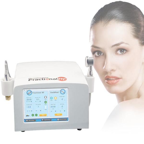 Microneedling fractional rf face wrinkle remove machine Radio Frequency skin tightening machine with heating &cooling handle