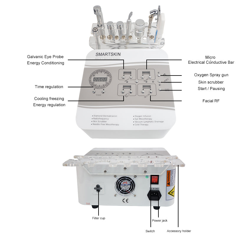 8 in 1 Diamond Microdermabrasion Facial Microdermabrasion Beauty Microdermabrasion Machine