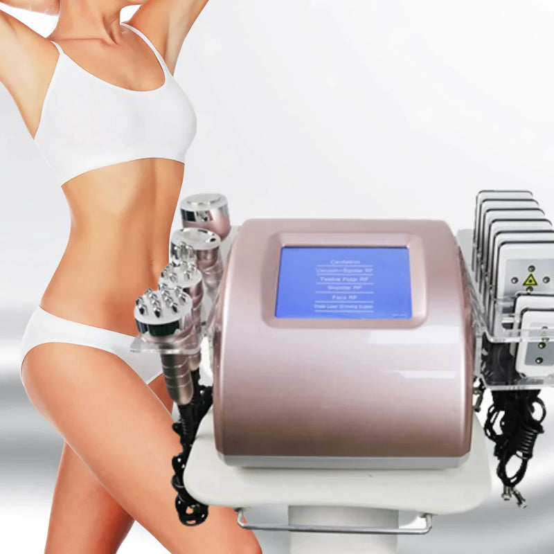 Rose Gold 6 in 1 Lipo Cavitation Machine