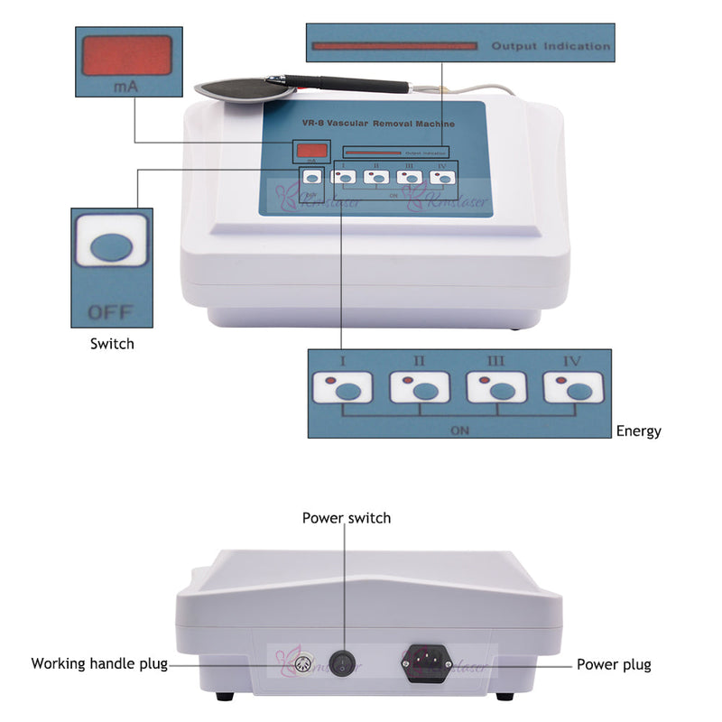 Injection Laser Facial Needle Face Veins High frequency Spider Vein Portable Vascular Removal Machine