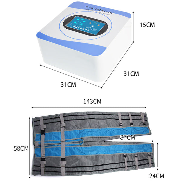 Máquina de tratamiento de recuperación muscular deportiva CE, masajeador de presoterapia para piernas, Piernas, presoterapia para el hogar, drenaje linfático