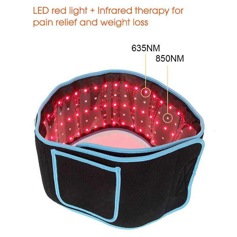 2IN1 Red LED Light Therapy Waist Wrap Belt Pain Relief Laser Slimming Body Care